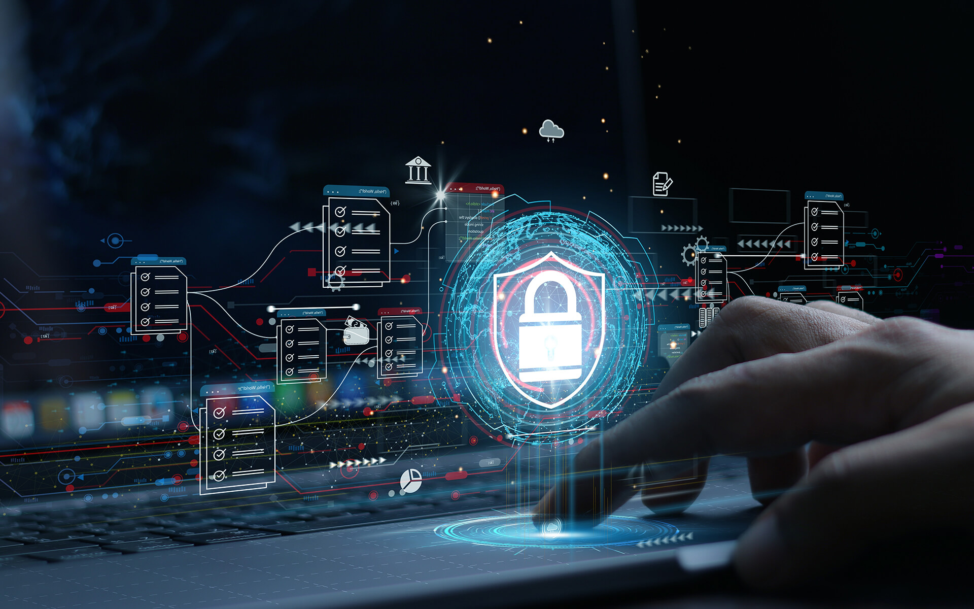 Cybersecurity, security of cloud data.