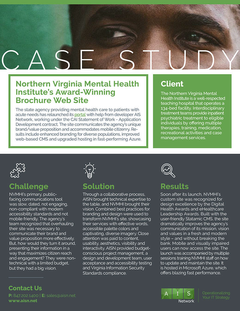 Northern Virginia Mental Health Institute Portal