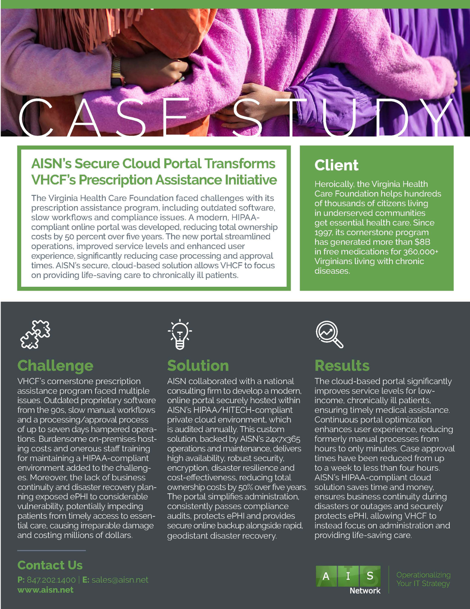 AISN's Secure Cloud Portal Transforms VHCF's Prescription Assistance Initiative