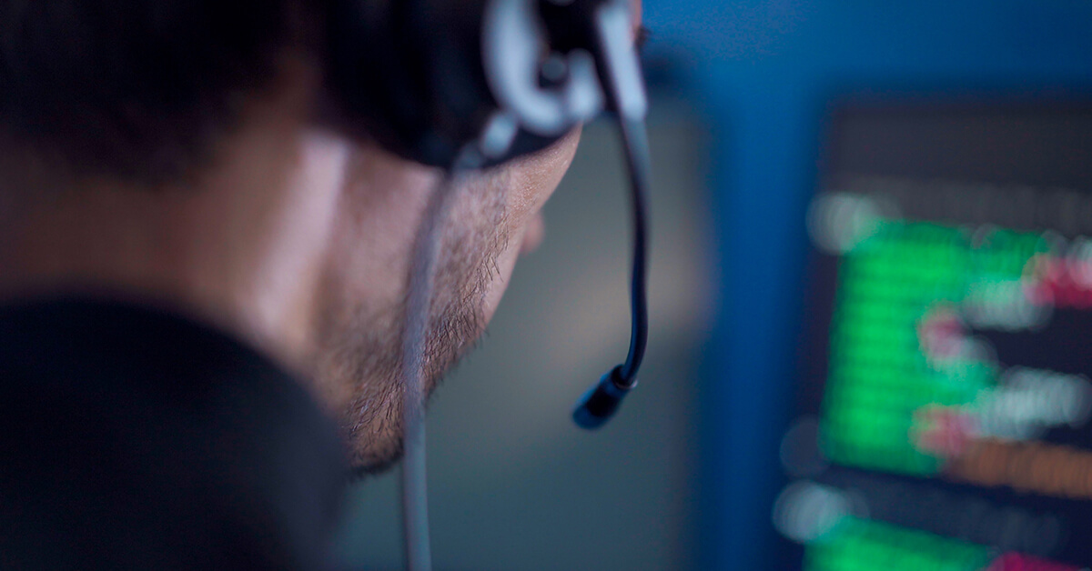 ncident response specialist monitoring systems and coordinating support during a security event.